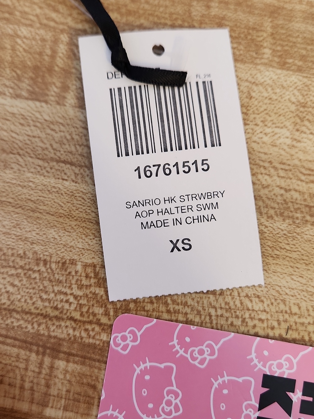 Hot Topic x Sanrio Hello Kitty Pink & White Bikini Set with Ruffle Skirt, XS - Picture 5 of 10